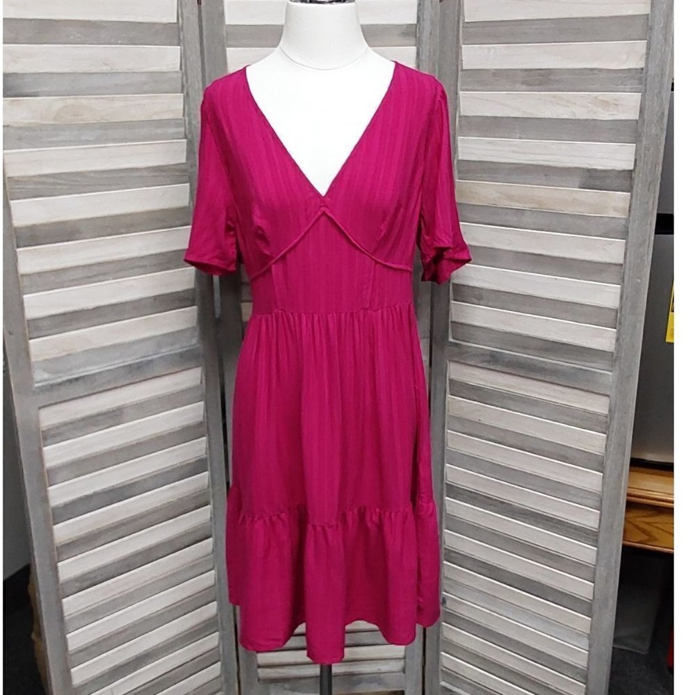 Women's Short Sleeve A-line Dress | Knox Rose | Medium